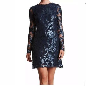 Dress the population lace sequin dress
